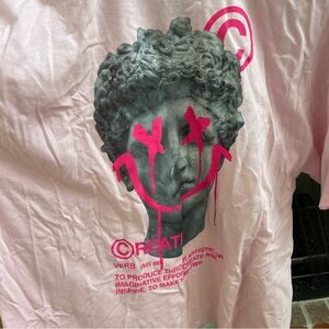 Fashion Nova Light Pink Create Tee size 2X